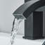 Aizah 2 Handle Waterfall Faucet with Diverter and Handshower Included