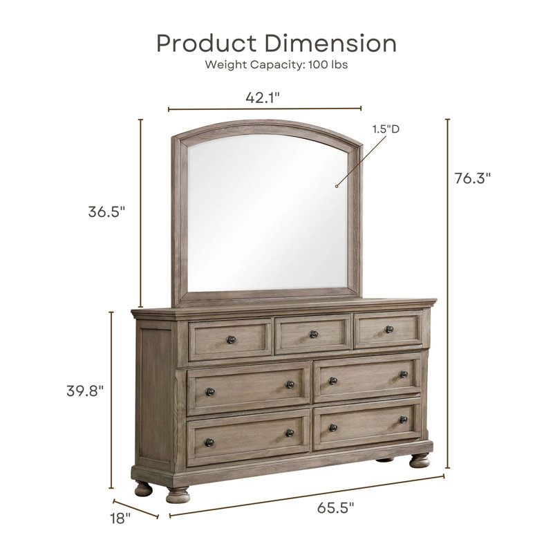 Ikko 65.5'' W 7 - Drawer Dresser
