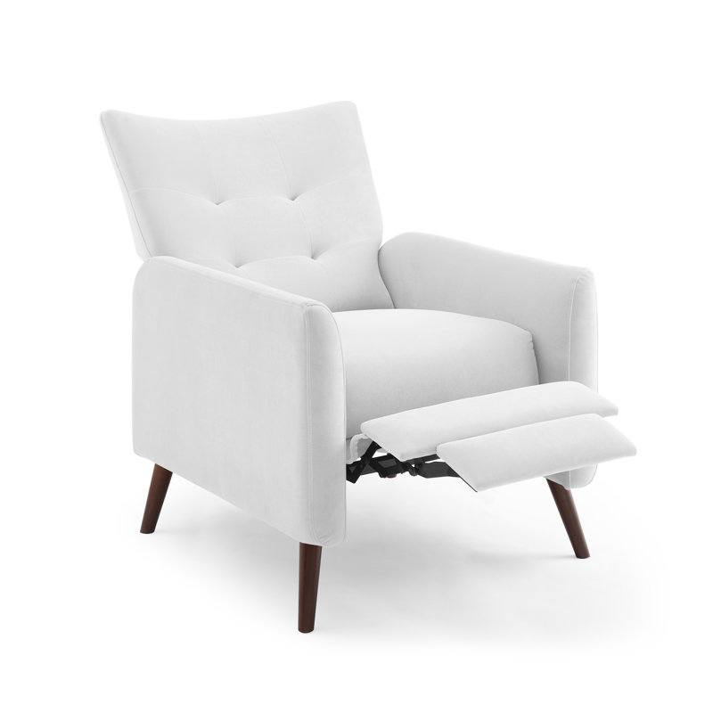 Fauteuil inclinable Ruso, Velours crème