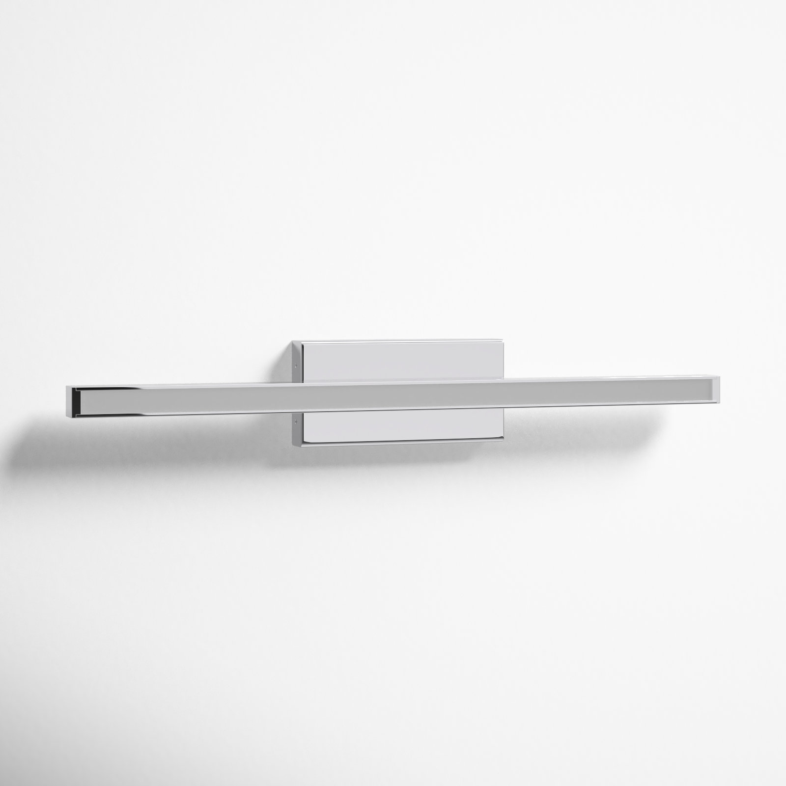 Rochelle Single Light Dimmable Flush Mount Sconce, 2.75" H x 1.63" W x 18" D, Chrome