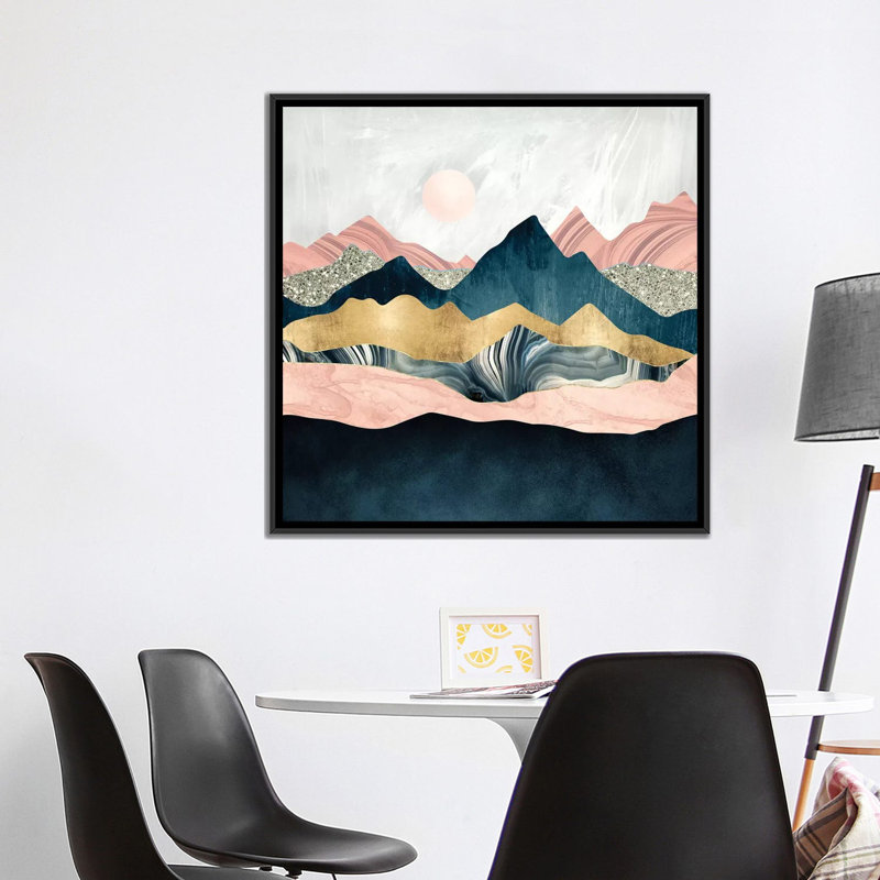 « peluchey peaks » par spacefrog designs-print, H 37 po x l 37 po x P 1,5 po, Toile avec cadre noir