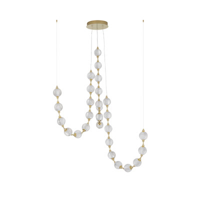30 - Light Gold LED Unique/Statement Pendant