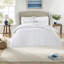 Elegant White King Bedding Set, Polyester Microfiber, Shabby Chic Style For Home Bedroom
