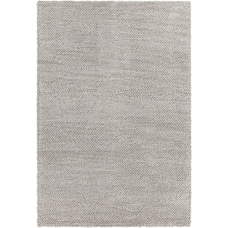 Burton Textured Contemporary Gray Area Rug