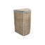 Wicker Corner Laundry Basket with Grey Sage Lining-1269455036