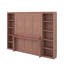 Lit escamotable double avec bureau et bibliothèque-1205060266