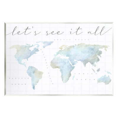 " Let's See It All World Map " by Lil' Rue