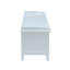 Banc en rotin et blanc avec rangement Flavius