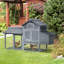 Poulailler en bois 59 po gris