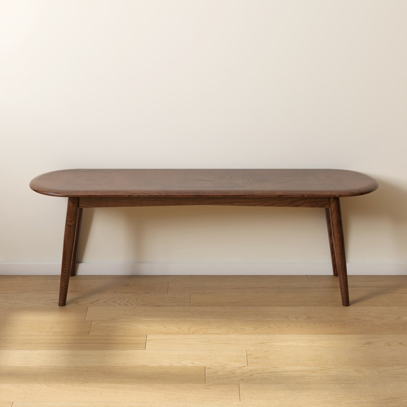 Solid Wood Bench, Brown Oak