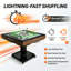 Table de mahjong pliable automatique ultra-mince avec roulettes