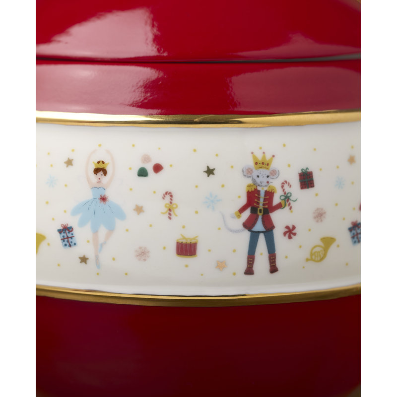 Lenox Nutcracker Ballet Covered Candy Jar