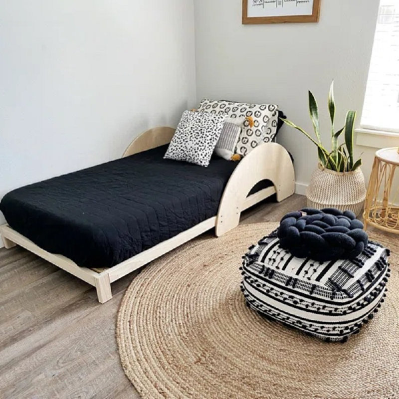 Avraham Solid Wood Platform Bed, Queen