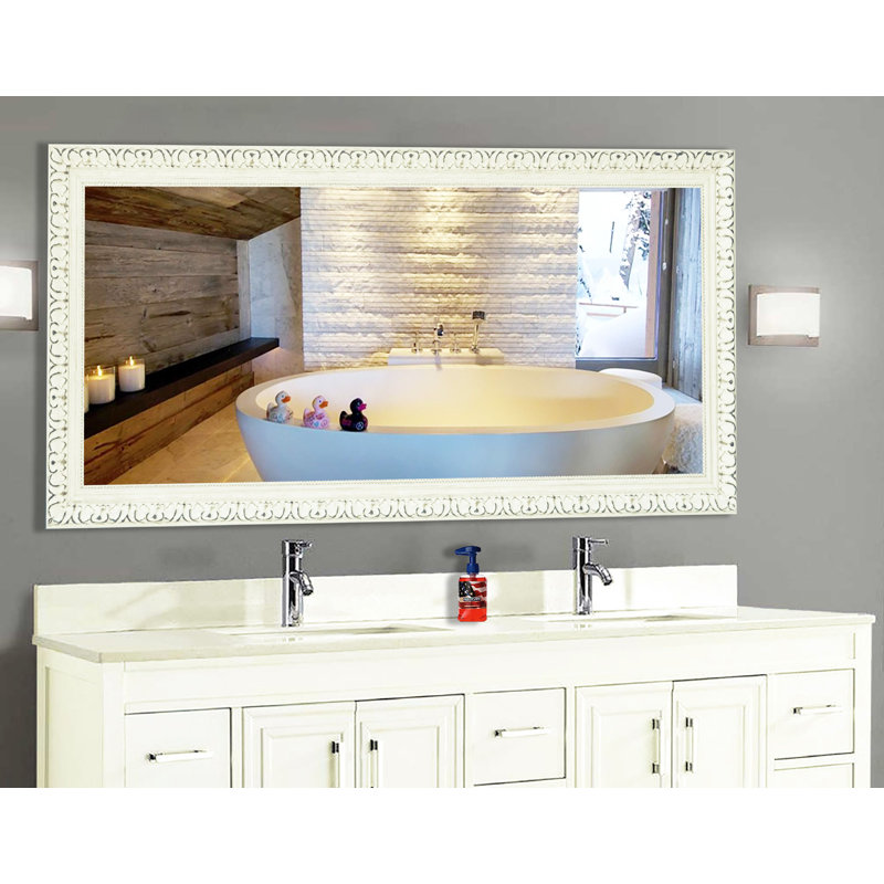 Heenan Solid Wood Flat Wall Mirror, 63.5" H x 32" W