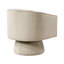 Fauteuil pivotant en velours taupe, rotation à 360°, structure en contreplaqué, capacité de charge de 136 kg, coussin intégré de luxe, fauteuil d'appoint, poids, mouvement