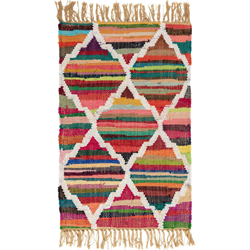 Hancock Cotton Abstract Indoor Rug, Rectangle 2' x 3'1"