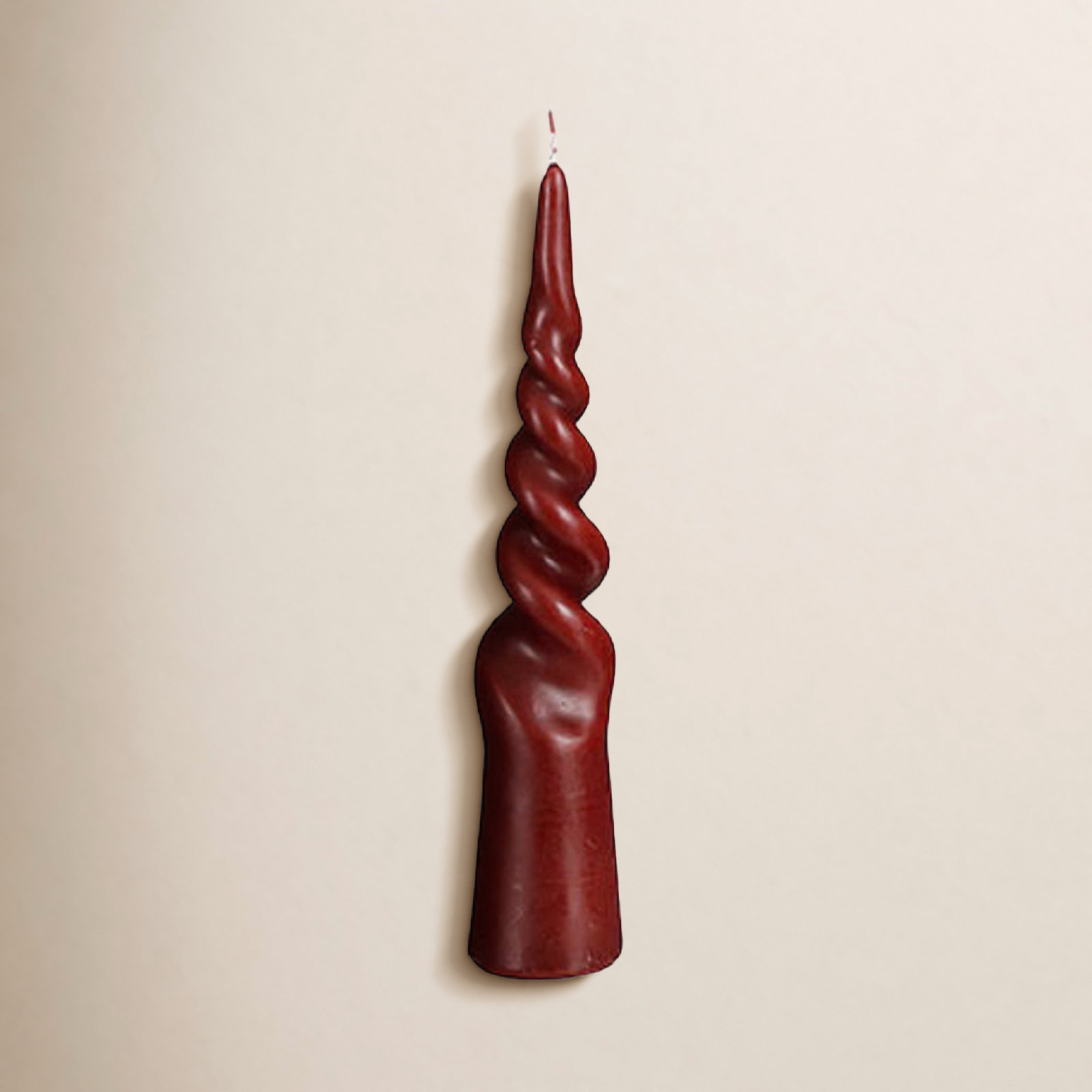 Unscented Taper Candle, Light Gray
