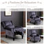 Vintage Armchair Sofa Upholstered Leisure Recliner