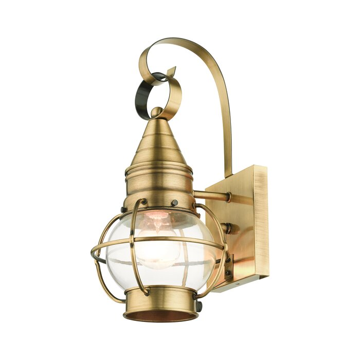 Breakwater Bay Aster Solid Brass Wall Light | Wayfair