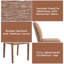Ensemble de 2 chaises d'appoint en chenille Lidi Brown