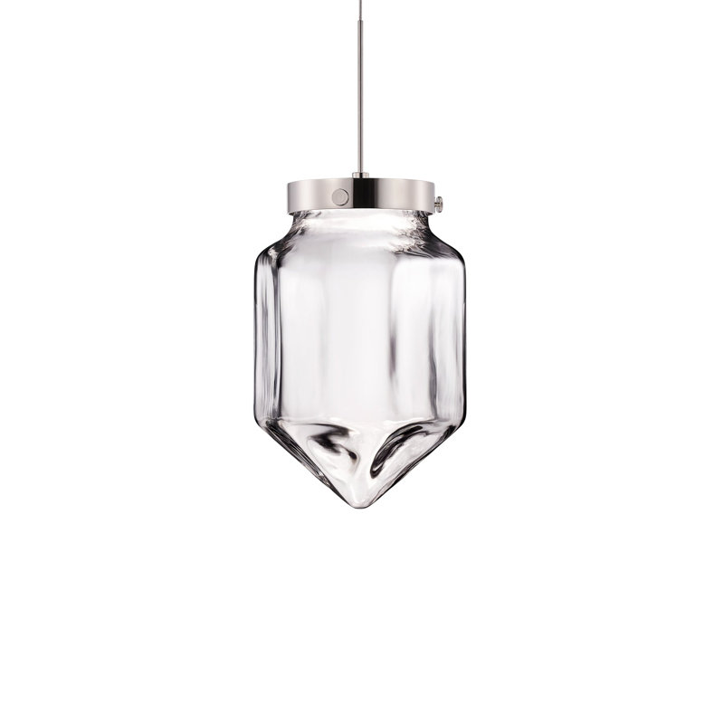 Facet 1 - Light LED Pendant, Clear