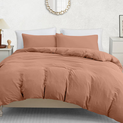 Microfiber Solid Colour Duvet Cover Set