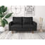 Cilla 58.3'' Faux Leather Loveseat-1466975686-1401443622