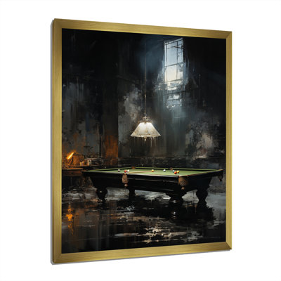 Billard Billiard Noir - Billiards Canvas Art