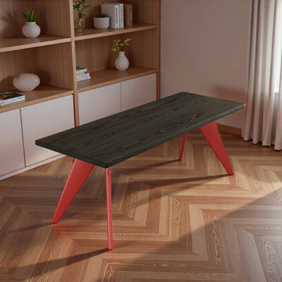 Bureau rectangulaire moderne, durable et multifonctionnel
