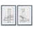 Toile avec cadre gris