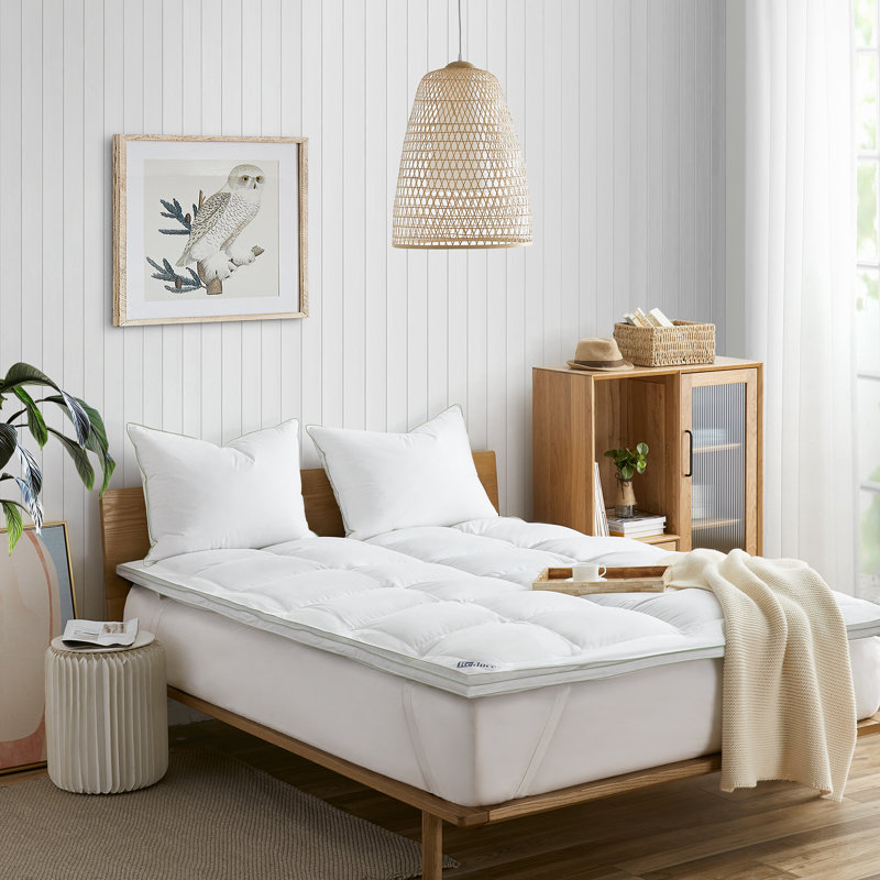 RE-Duce Recycled 100% Hungarian Goose Downtop Featherbed, Queen