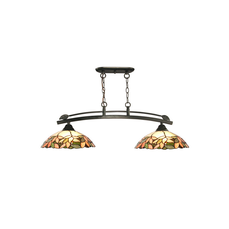 Luminaire suspendu en dôme à 2 lumières pour îlot de cuisine Mayton