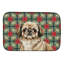 Tapis de séchage Sable Pekingese Christmas PoinsettIas