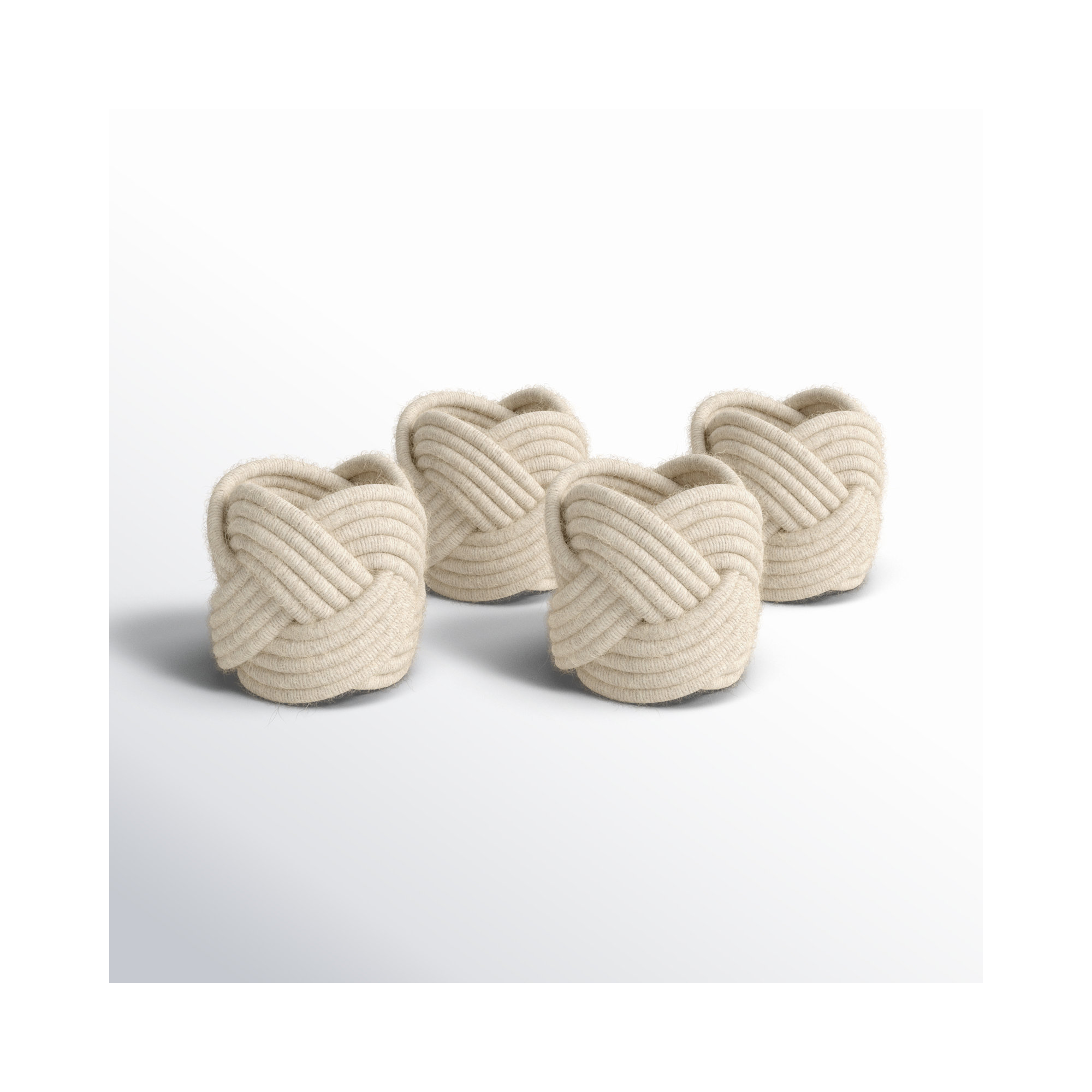 Harrietta Napkin Ring, Ivory