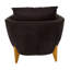 Fauteuil de lecture confortable, couleur neutre, style décontracté, grande liberté de mouvement, 1 place, faible encombrement