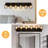 Vintage Walnet Wood  Metal Structure Vanity Light with Black Mesh Shades-122257433