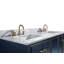 61'' W Double Marble Vanity Top