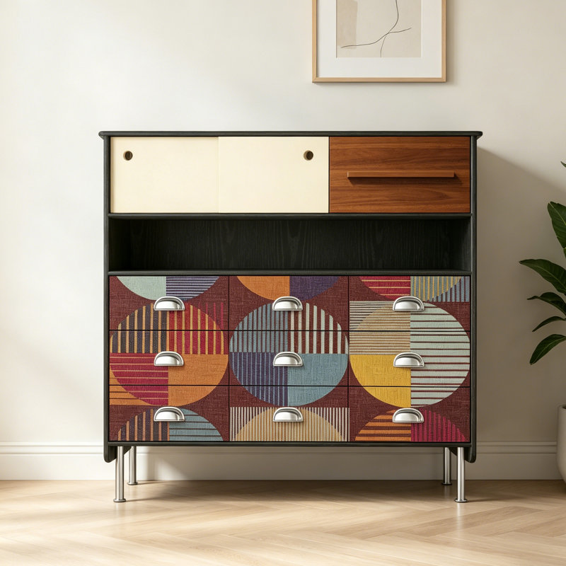French Retro Simple Style Accent Cabinet