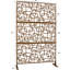 Paravent extérieur H 76 po 76 po - Brun métallique pour terrasse de patio, balcon, pelouse, jardin, clôture Ps114 et intérieur-131142283