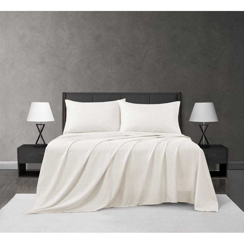 Ensemble de draps 4 pièces Haydee, Très grand lit