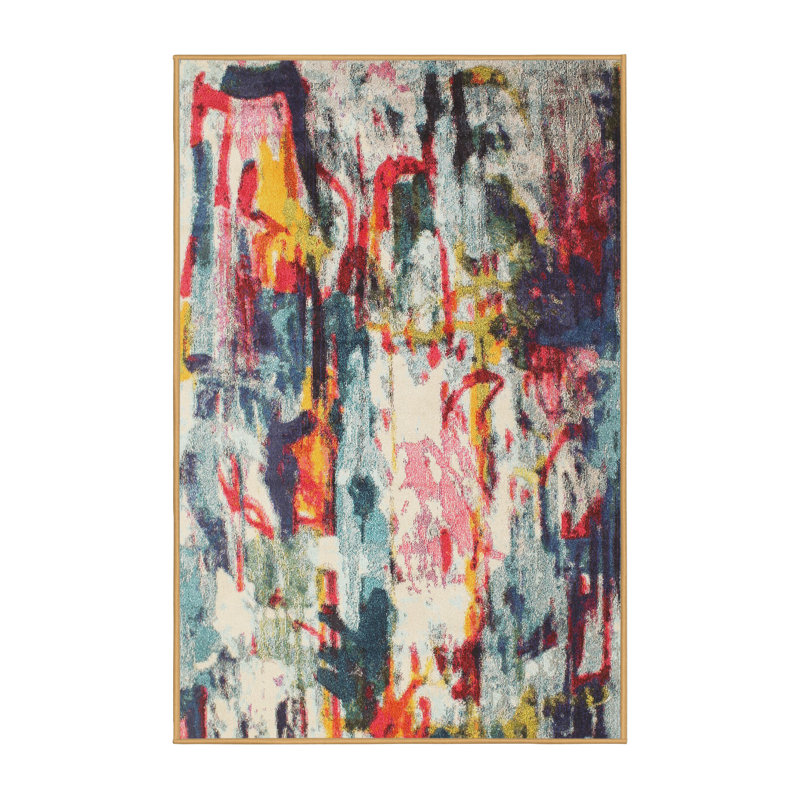 Abstract Indoor Rug, Rectangle 5' x 7'