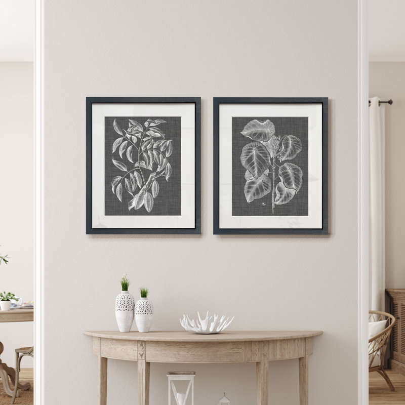 Impression sur toile, "graphique 1", ensemble de 2 reproductions d’art sur papier