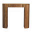 Console droite en bois massif Soba, 1 tiroir, brun clair