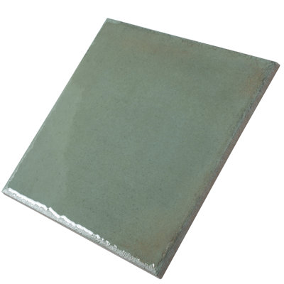 Cadence 8x8 Soft Sage Green Porcelain Zellige Square Wall and Floor Tile (12.49 sq ft/case) - 29 Pack