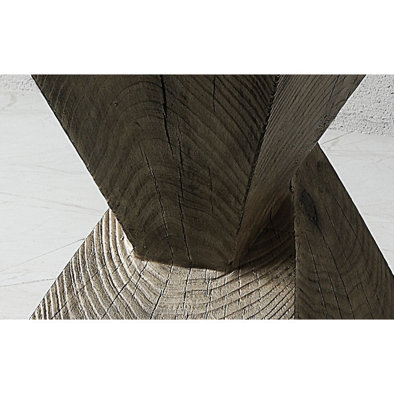 Fiber Concrete And Cement Weathered Oak Finish Accent Table With Natural Style Attraction, 13X13x17 Inches Dimensions, 20 Lbs Weight, 40 Load, No Assembly Needed In Design, Weight Capacity,