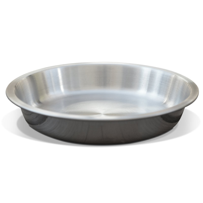 Small Brushed Stainless Steel Elevated Cat Bowl