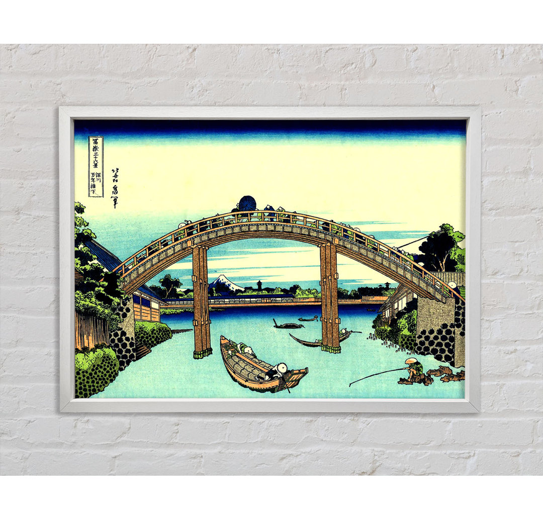 Hokusai Fuji durch die Mannenbrücke gesehen - Druck