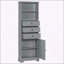 Grande armoire de rangement polyvalente avec plusieurs compartiments pour divers espaces-1525184340