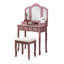 Ensemble coiffeuse et tabouret en bois Sanlo