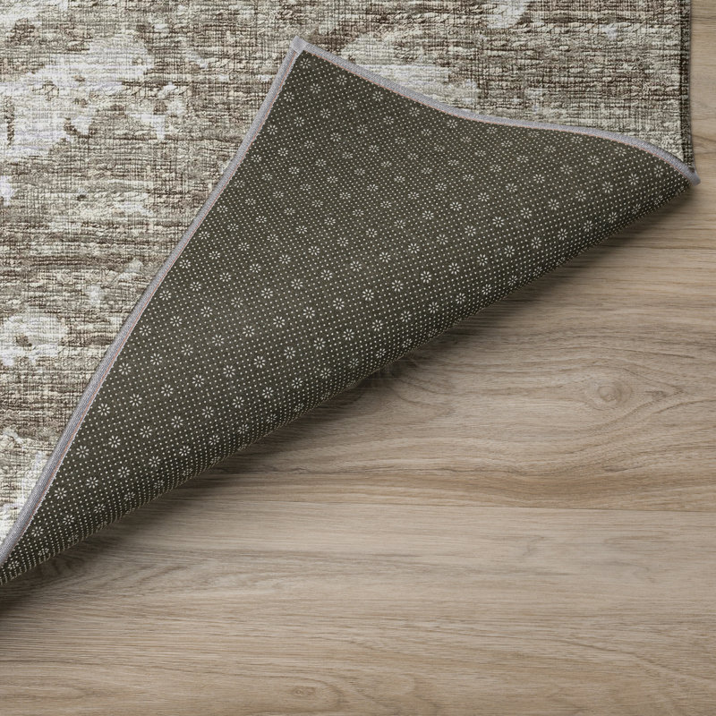 Tapis oriental d'intérieur et d'extérieur lavable Fenwick, Rectangle 9 pi x 12 pi